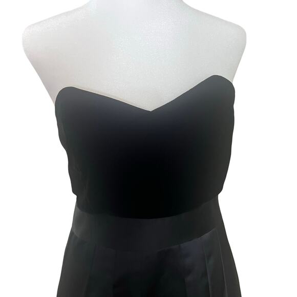 Theory Chanesa Strapless Velvet & Satin Black Mini Dress, Sz 8, Cocktail, Formal - Picture 6 of 9